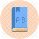 Englisches Buch Alphabete Buch Icon