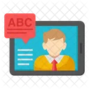 English Lecture English Class Online Lecture Icon