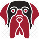 English Mastiff Dog Portrait Icon