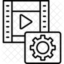 Engranaje Video Configuracion Icono