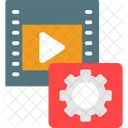 Engranaje Video Configuracion Icono