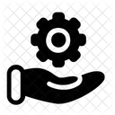 Engranaje Mano Maquinaria Icono