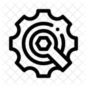 Engrenagem Chave Inglesa Roda Dentada Ícone