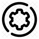 Engrenagem Redefinir Interface Do Usuario Ícone