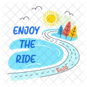 Enjoy Ride Roadway Travel Icon