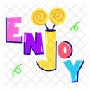 Enjoy Word Enjoy Letters Enjoy Font Icon