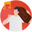 Enjoying Music Music Listener Music Listening Icon