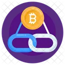 Eslabon De Cadena Enlace Bitcoin Conexion Bitcoin Icon