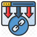 Hipervinculo Enlace Vinculo De Retroceso Icono