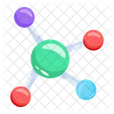 Enlace Molecular Estructura Molecular Enlace Atomico Icono