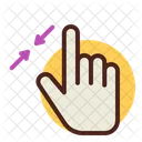 Enlarge Hand Gesture Icon