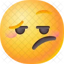 Enojado Emoji Rosto Icon