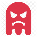 Enojado Fantasma Halloween Icono