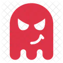 Enojado Fantasma Halloween Icono