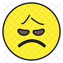 Emoji Enojado Emoticon Smiley Icono