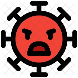 Enojado Emoji Icono