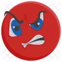 Enojado Furia Temperamento Icono