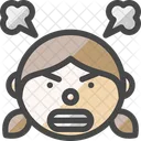 Chica Enojada Icono