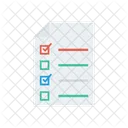 Enquete Document Liste De Controle Icono