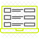 Pesquisas Laptop Votacao Ícone