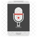 Enregistrement Vocal Application Denregistrement Enregistrement Sur Smartphone Icône