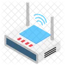 Isometrico Internet Wifi Icono