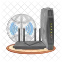 Router de wifi  Icono