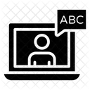 En Linea Aprendizaje Ensenanza Icono