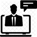 Ensenanza En Linea Web A Distancia Icono