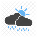 Ensolarado Chuva Clima Ícone