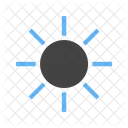 Ensolarado Sol Brilhante Ícone