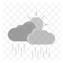 Ensolarado Chuva Clima Ícone