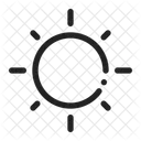 Ensolarado Sol Clima Ícone