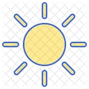 Ensolarado Sol Brilho Ícone