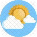 Sol Nuvem Clima Ícone