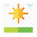 Ensolarado Clima Nuvem Ícone