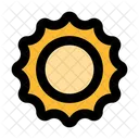 Ensolarado Sol Ceu Ícone