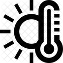 Ensolarado Temperatura Sol Ícone