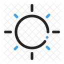 Ensolarado Sol Clima Ícone