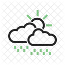 Ensolarado Chuva Clima Ícone