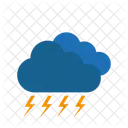 Ensolarado Tempestade Clima Ícone