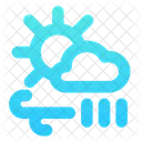 Ensolarado Ventoso Chuva Ensolarado Ventoso Ícone