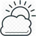 Ensoleille Nuage Meteo Icône