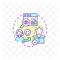 Ensures customer satisfaction  Icon