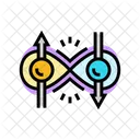 Entanglement Quantum  Icon