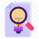 Entdeckung Dateisuche Dateiuberprufung Symbol