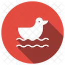 Ente Tier Schwimmen Icon