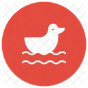 Ente Tier Schwimmen Icon