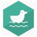 Ente Tier Schwimmen Icon