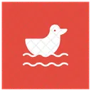 Ente Tier Schwimmen Icon